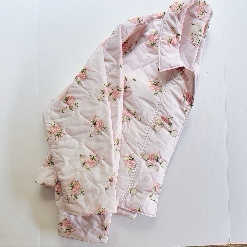 Rentrayage Melba Roses Floral Quilted Bomber Jacket - Picture 9 of 12